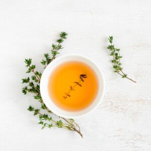 oregano and thyme tea and leaves for SIBO, parasites and fungus