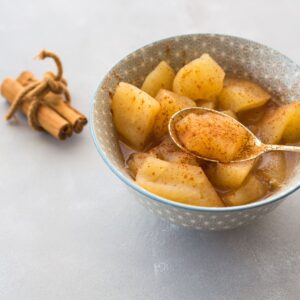 cooked stewed apple for gut lining