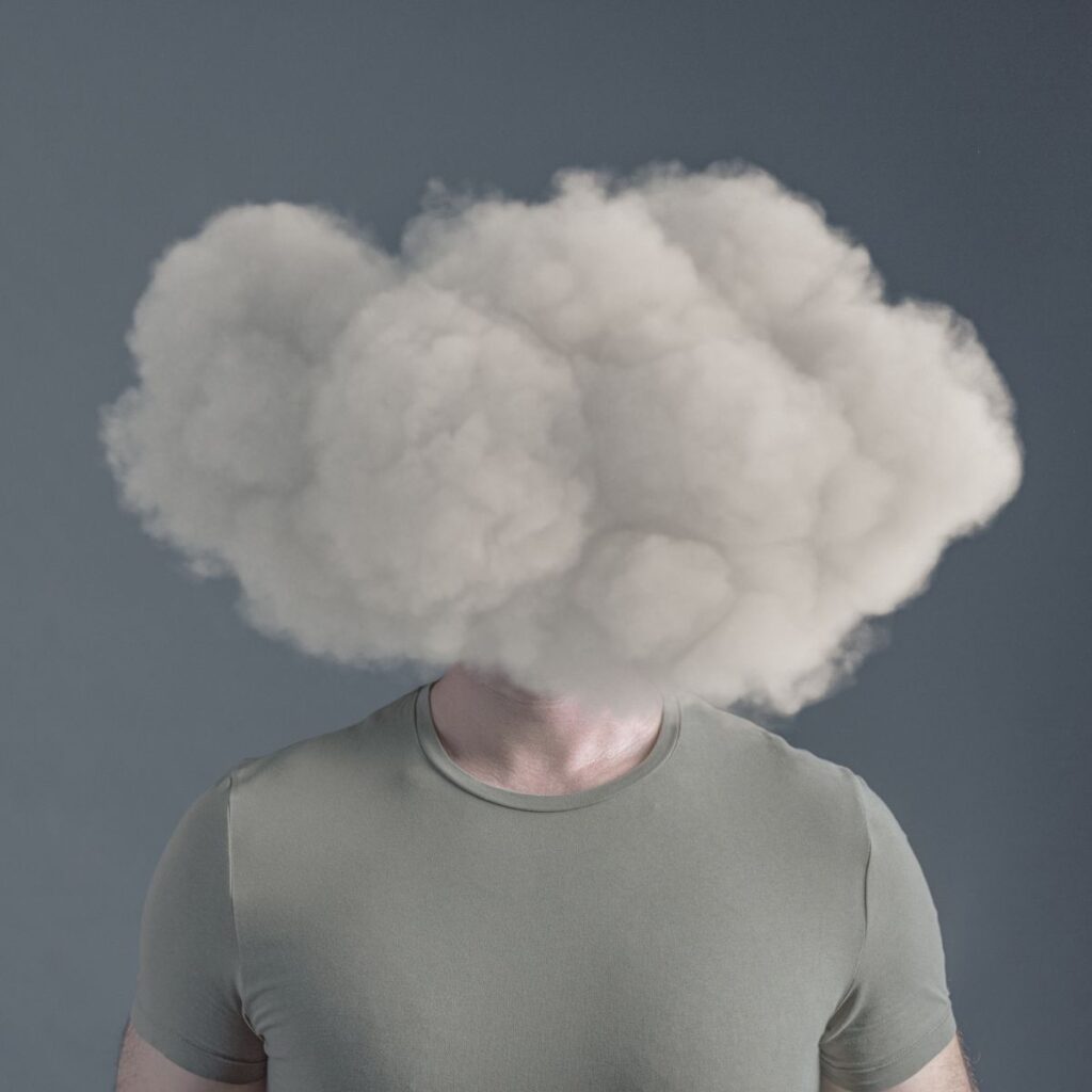 brain fog cloud in brain