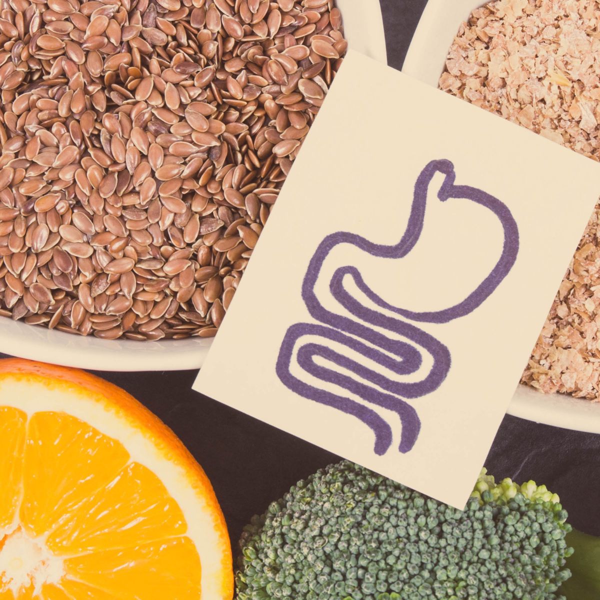 prebiotic rich food chia seeds nuts seeds leaky gut stomach paper
